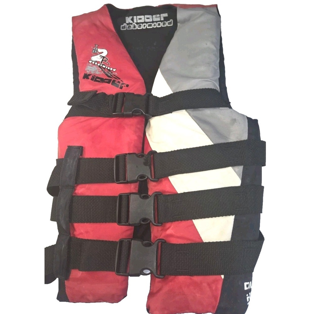 Kidder Brand USCG Approved Life Vest, sz Adult L / XL, Waterski Wakeboard Safety